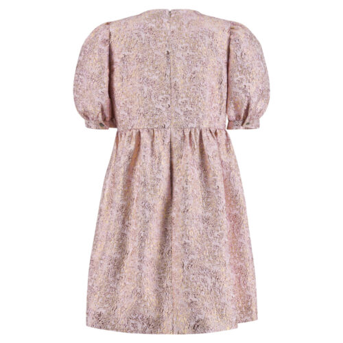 Alternative view of #162 Pink Lavender Silk Jacquard Balloon Dress