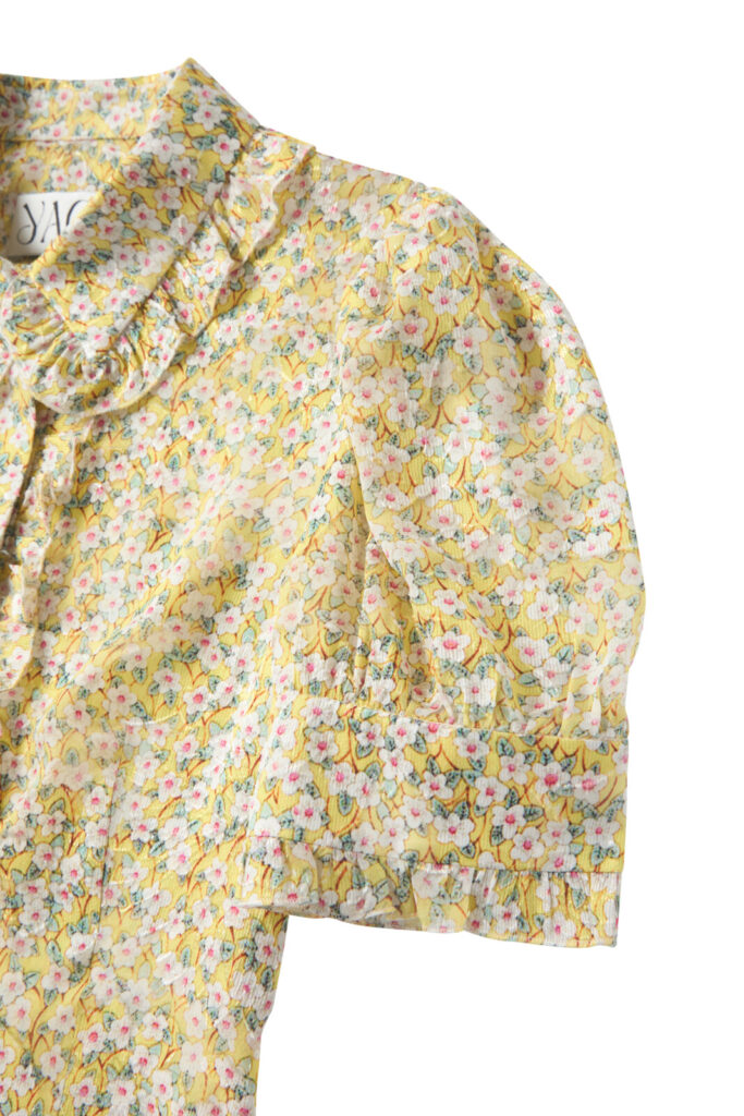 #163 Yellow Daisy Blouse