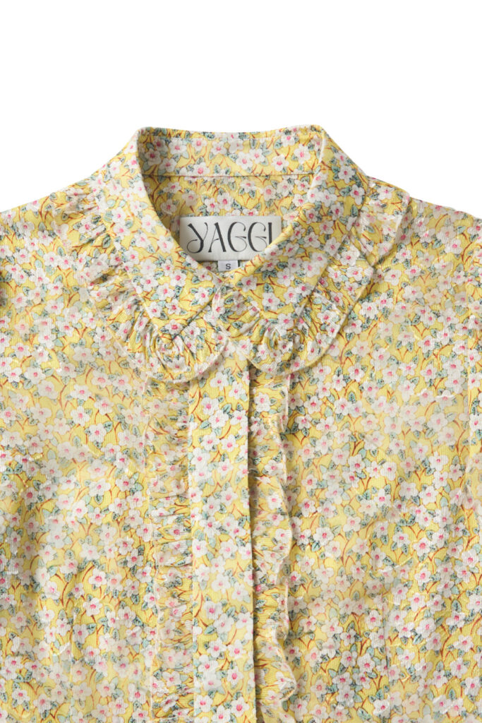 #163 Yellow Daisy Blouse