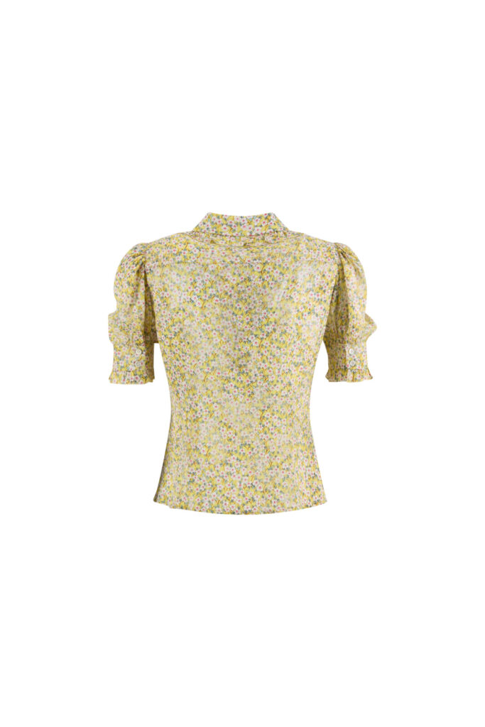 #163 Yellow Daisy Blouse