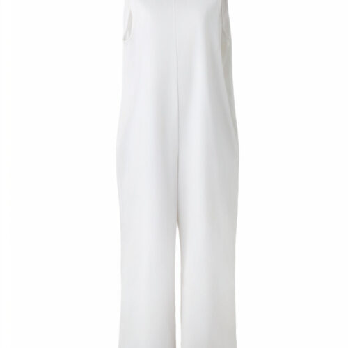 #165 Easy Day Jumpsuit (White)