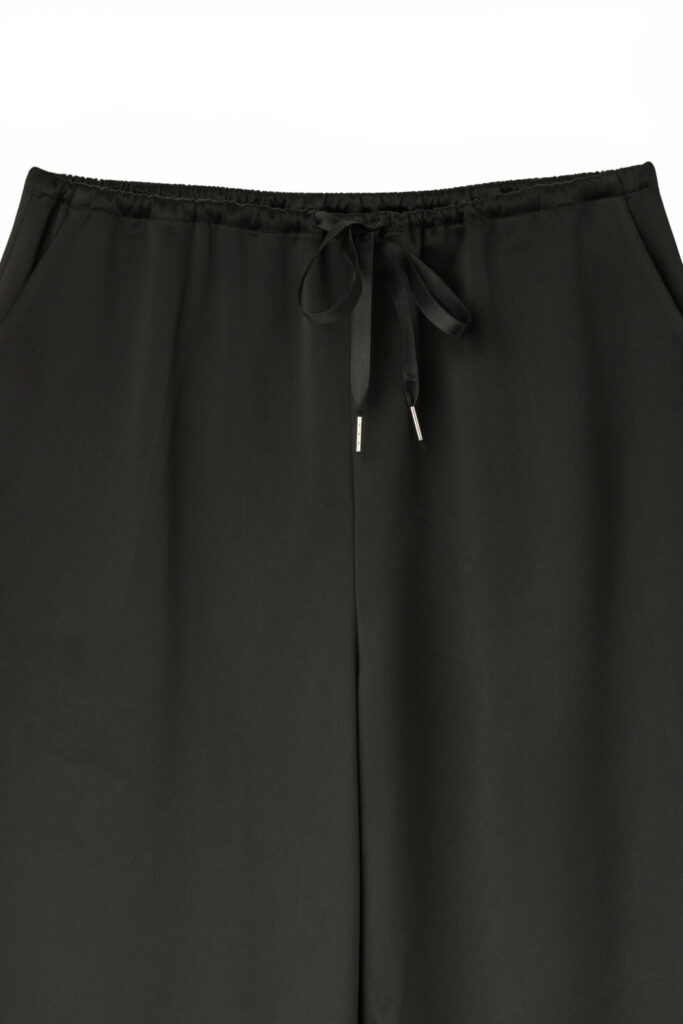 #168 Satin Silk Trousers (Black)