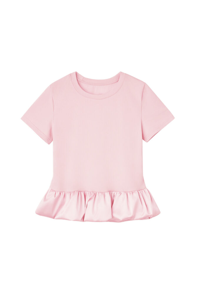 #169 Satin Balloon Top (Ballerina Pink)
