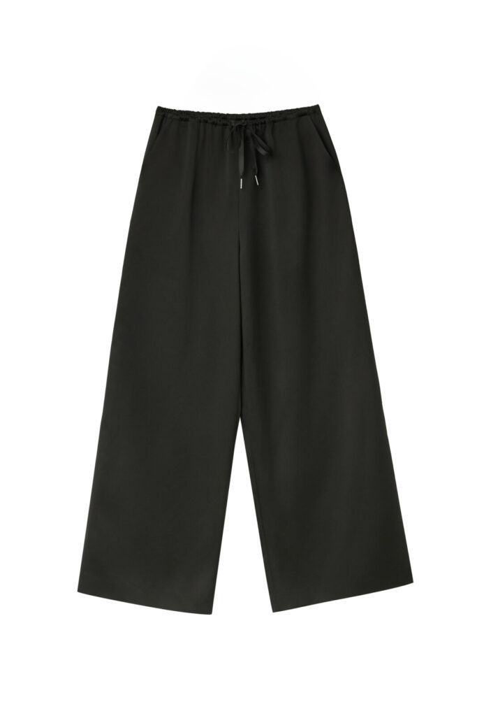 #168 Satin Silk Trousers (Black)