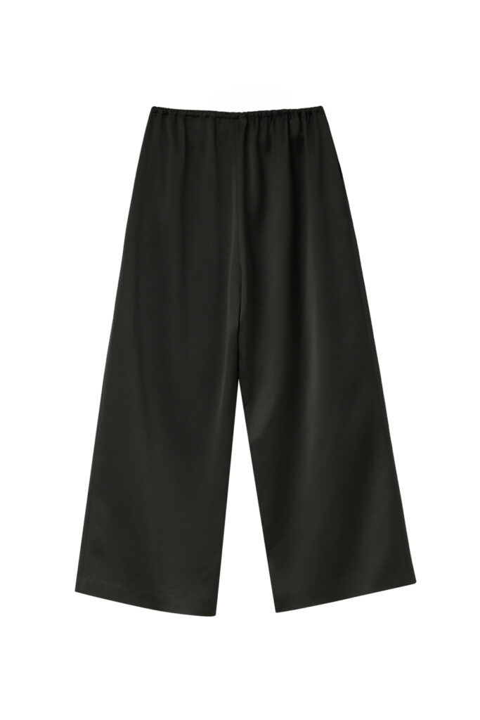 #168 Satin Silk Trousers (Black)